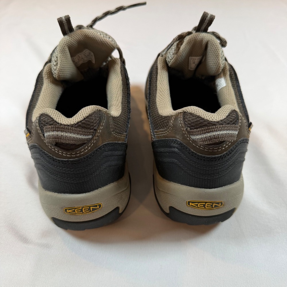 Keen Koven Hiking Shoes Womens 8.5 Brown Tan Mesh Leather Low Top 1011547 - Picture 5 of 9
